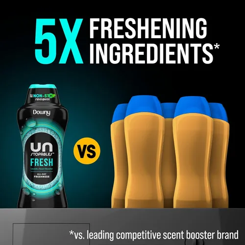Miniatura 3 de Downy Unstopables - Perlas potenciadoras de aroma para lavadora, aroma fresco, 24 onzas, perlas de lavandería para protección contra olores, perlas