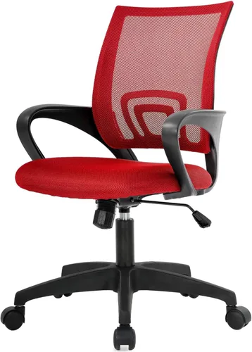 PayLessHere Silla de Oficina para el Hogar Silla de Escritorio Silla para Computadora Silla Ergonómica Ajustable con Respaldo Lumbar y Apoyabrazos