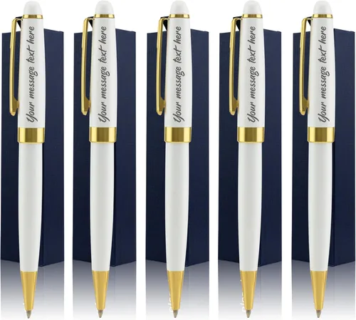 Miniatura 18 de Ancolo Bolígrafos de Promoción Personalizados - Regalo Publicitario de Negocios Juego de Escritura de Oficina - Grabado con Tu Mensaje Nombre