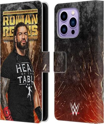 Miniatura 47 de Head Case Designs Officially Licensed WWE Distressed Logo Roman Reigns Leather Wallet Case Compatible with Apple iPhone 11