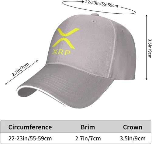 Miniatura 8 de Xrp Ripple Baseball Cap Sandwich Hat Unisex Truck Driver Cap Sun Hat