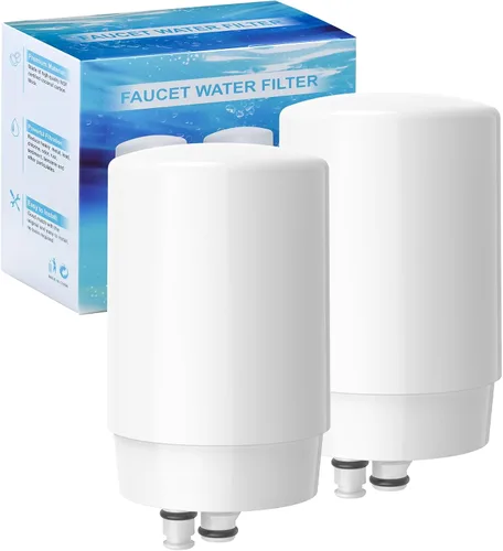 2 paquetes de cartuchos de filtro de grifo de repuesto, compatibles con el sistema de filtración de agua de grifo Brita®, Brita® 36311, 36313, Blanco