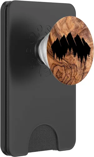 Miniatura 7 de Mountain Range Forest Burned Woodgrain Wood-Burn - PopSockets Grip and Stand for Phones and Tablets