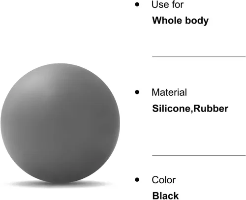 Miniatura 7 de WOVTE Pelota de lacrosse para masaje para músculos doloridos, hombros, cuello, espalda, pies, cuerpo, tejido profundo, punto de activación, nudos