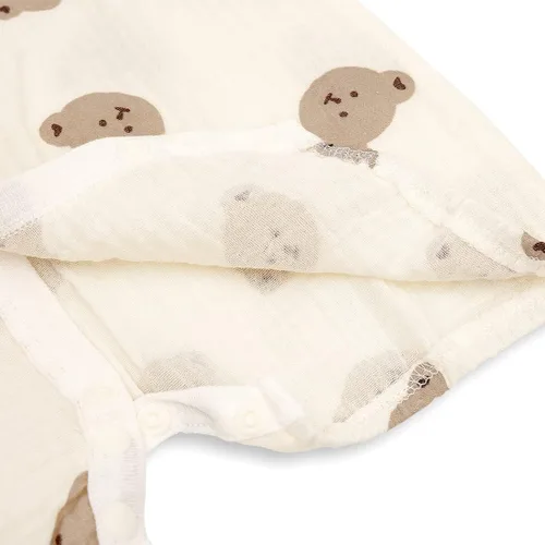 Miniatura 5 de Newborn Muslin Robe Baby Kimono Onesie Infant Cotton Romper 0-24 Months