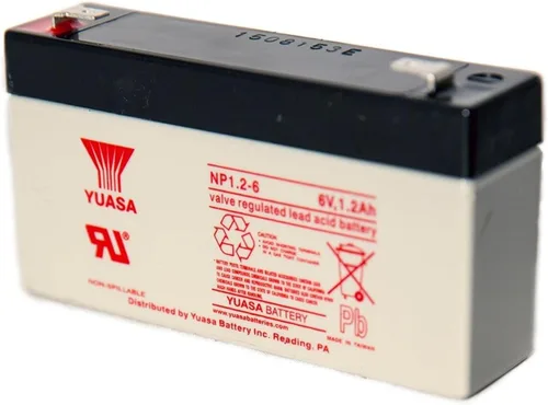 Miniatura 2 de Yuasa NP1.2-6 6V/1.2AH selló la batería de plomo ácido con el terminal F1