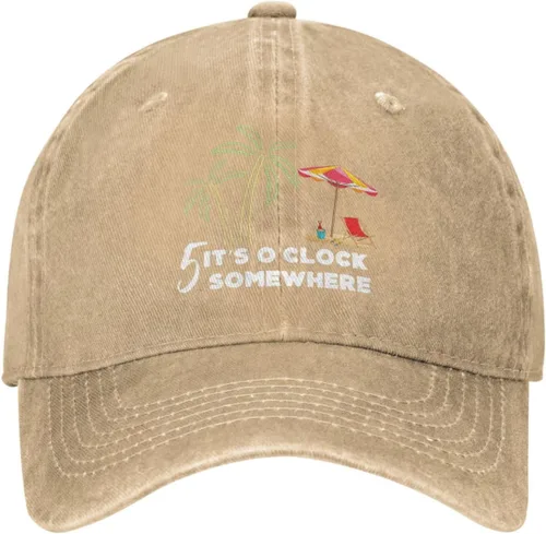 Miniatura 7 de 5 Oclock Somewhere Hat Its 5 O' Clock Somewhere Cap for Men Dad Hats Funny Cap Azul marino