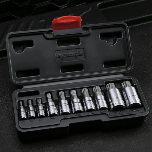 Miniatura 3 de EPAuto Juego de 10 piezas XZN triple cuadrado de brocas