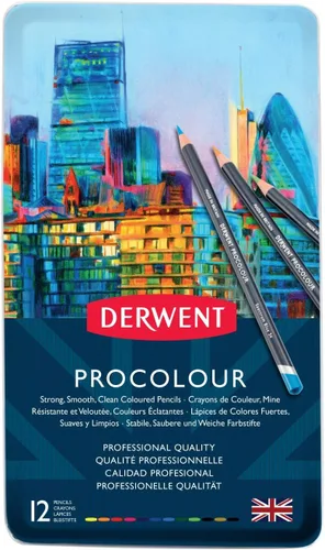 Miniatura 13 de Derwent Lápices de colores, lápices de colores, dibujo, arte, lata de metal, 72 unidades (2302508)