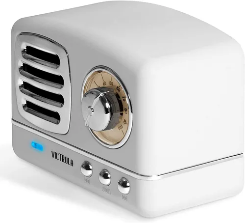 Miniatura 3 de Victrola Lily Mini estéreo Bluetooth (VS-170) Blanco 3.75 x 2.13 x 2.75 pulgadas