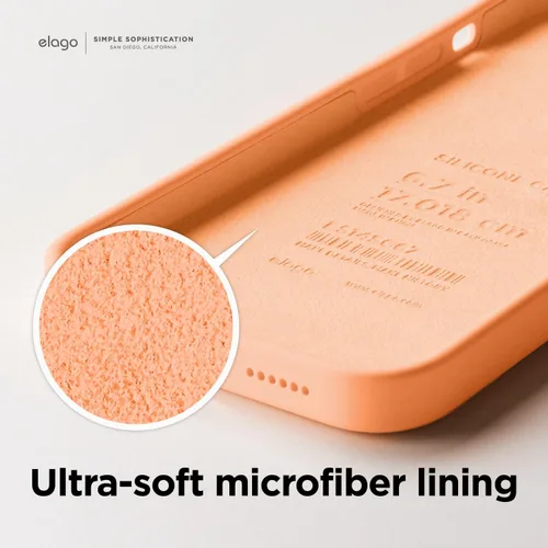 Miniatura 7 de elago Funda compatible con iPhone 14 Pro Max, de silicona líquida, funda protectora de cuerpo completo, a prueba de golpes, delgada para teléfono