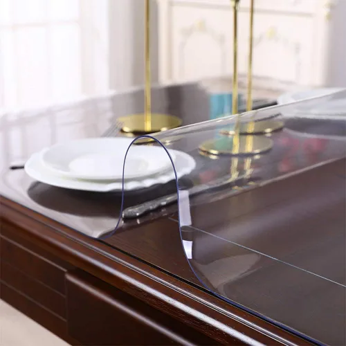 Miniatura 2 de Protector de barra larga de vinilo, plástico transparente de 46 x 90 pulgadas, 1.5 mm de grosor, protector de mesa de PVC, protector rectangular