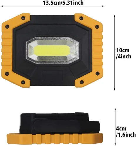 Miniatura 5 de T-SUN Luz de trabajo LED recargable, 30W 2000LM portátil, impermeable, paquete de 2