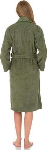 Miniatura 2 de TowelSelections Bata de baño para mujer, bata de baño lujosamente suave, bata de baño de tela de rizo de algodón para mujer