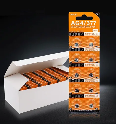 Miniatura 4 de 10 unidades de pilas alcalinas AG4 LR626 de botón de 1.5V L626 LR626 LR66 SR626 377 SR626SW, pilas de moneda para relojes, calculadoras, juguetes