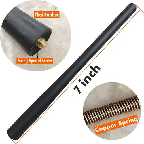 Miniatura 2 de Antena de goma para Toyota Yaris (2006-2018), antena Toyota Yaris – 7 pulgadas prueba de lavado de coche, bobina de cobre interna reemplazo