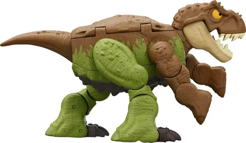 Miniatura 7 de Mattel Jurassic World Fierce Changers - Figura de acción de dinosaurio 2 en 1, juguete de doble peligro que se transforma de carnotaurio a