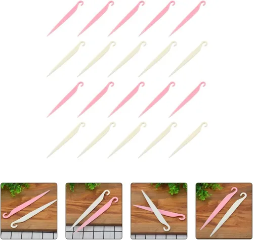 Miniatura 5 de Cuchillo de espátulas de plástico, 20 piezas, cuchillo para desmoldar, cortador de plástico, herramientas para hornear, espátulas, espátulas