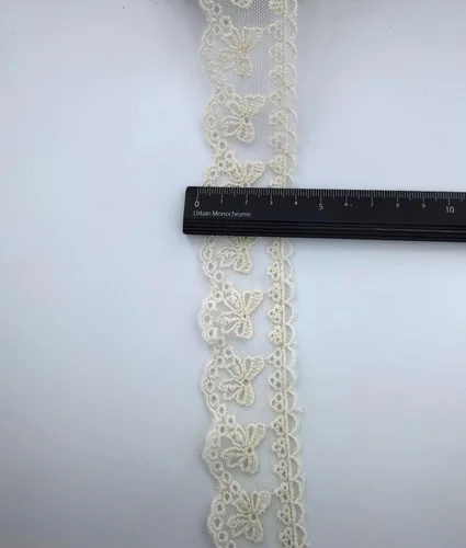 Miniatura 4 de Cinta de algodón de 5 yardas para costura, manualidades, decoración de boda, envoltura de regalo, 1.4 pulgadas de ancho (beige)
