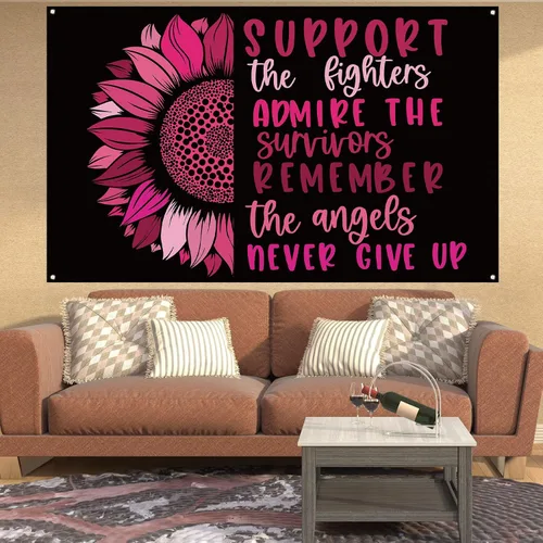 Miniatura 3 de Telón de fondo de concientización sobre el cáncer de mama para fotografía sobre el cáncer de mama, decoración de cinta rosa de octubre, decoración