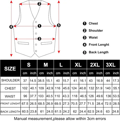 Miniatura 3 de DiBanGu Conjunto de chaleco de cachemira y corbata para hombre con gemelos cuadrados para esmoquin