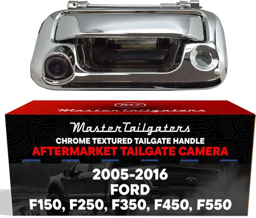 Miniatura 11 de Master Tailgaters Mango negro para puerta trasera con cámara de respaldo de repuesto para Ford F150 F250 F350 F450 F550 (2005-2016) IP68