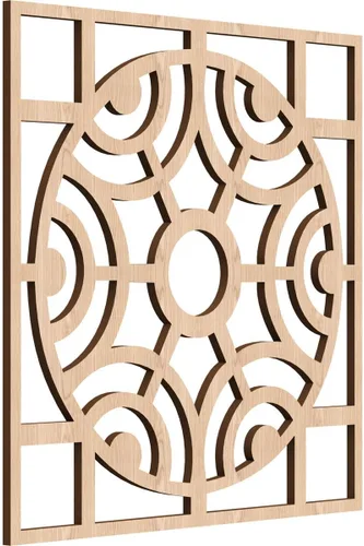 Miniatura 11 de Walton Paneles de pared decorativos de madera con calado, pequeños, 11 3/8 pulgadas de ancho x 11 3/8 pulgadas de alto x 1/4 pulgadas de alto, nogal