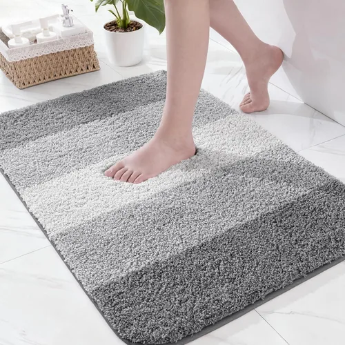 Miniatura 35 de Exclusivo Mezcla Tapetes de baño de 17 x 24 pulgadas, extra suaves, antideslizantes, absorbentes, de microfibra, lavables a máquina, de secado