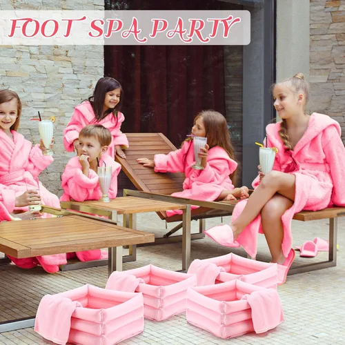 Miniatura 6 de FillTouch Kit de spa de pies de 12.5 x 12.5 x 8.3 pulgadas para niñas y niños, toallas de mano de 12.5 x 12.5 x 8.3 pulgadas, toallas de mano