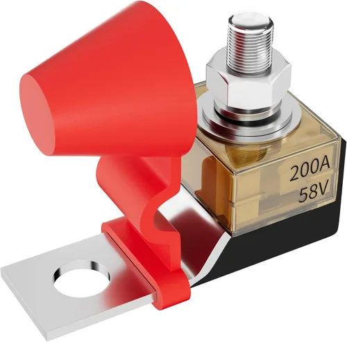 Miniatura 14 de Joinfworld MRBF - Bloque de fusibles de terminales de 300 A 58 V CC, kit de fusibles de terminales de batería con perno de 5/16 pulgadas, fusible