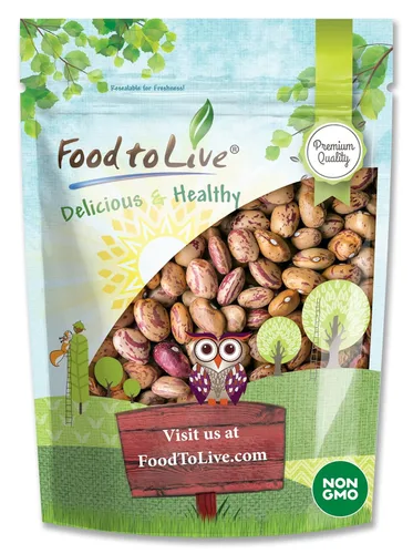 Miniatura 8 de Food to Live Frijoles de arándano, 25 libras – Frijoles Borlotti secos, germinables, veganos, kosher, a granel. Buena fuente de folato, fibra