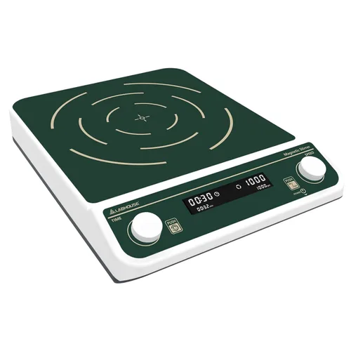 Miniatura 7 de Mezclador agitador magnético de 30L, gran capacidad, 10.2 x 10.2 pulgadas, ajuste de sincronización digital y velocidad 50-1300PRM, barra