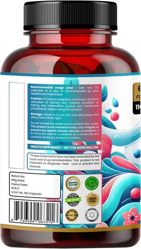 Miniatura 2 de Humming Herbs Complejo de D-manosa y arándano — con hibisco, prebiótico de inulina y probióticos (Lactobacillus rhamnosus & L. reuteri) — 120