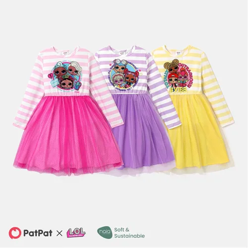 Miniatura 7 de L.O.L. Surprise! Vestidos de malla tutú para niñas con mariposa y purpurina para fiesta, vestido de tul de manga larga, regalo de cumpleaños