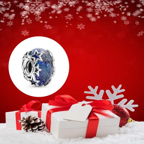 Miniatura 3 de Joyas de plata de ley 925 con diseño de animales y árbol de Navidad para mujeres, pulseras, collares, regalos de Navidad para mujeres