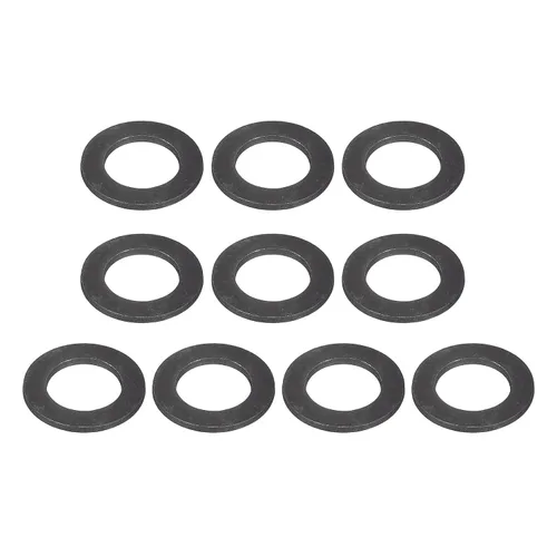 Miniatura 18 de Uxcell Arandela plana de acero al carbono para pernos M8, 10 piezas M8 x 16 x 1.5mm, aleación de acero negro oxidado de grado 8.8, sujetadores