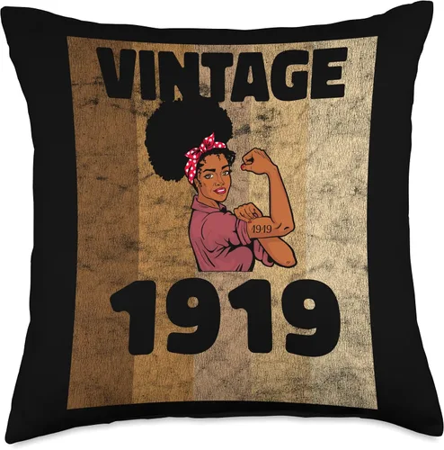 Miniatura 4 de Black Pride Melanin Queen African American Gifts Vintage 1919 Limited Edition 104th Birthday Afro Girls Women - Almohada de 16 x 16 pulgadas