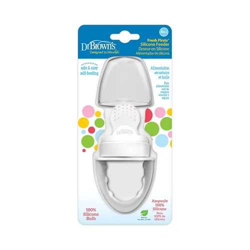 Miniatura 2 de Dr. Brown's Diseñado para nutrir, alimentador de silicona Fresh Firsts, gris, talla única
