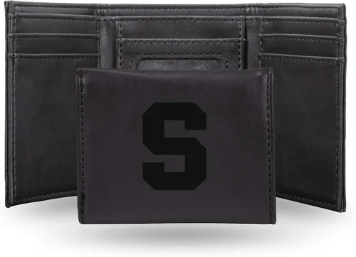 Miniatura 108 de NCAA Rico Industries - Billetera triple grabada con láser, con grabado láser, accesorio para hombre