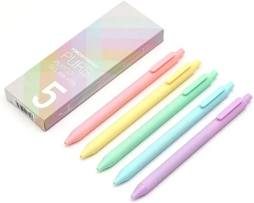 Miniatura 2 de Kaco - Bolígrafos retráctiles Pure de gel, punta extrafina, 0.5 mm, 5