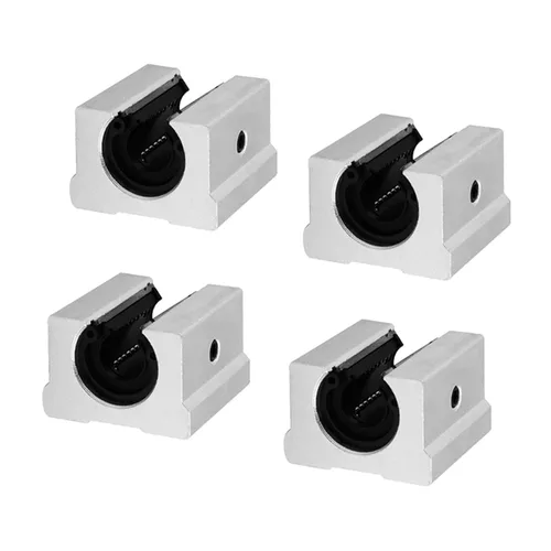 Miniatura 4 de 2 rieles lineales totalmente soportados SBR20-15.748 in/15.7 pulgadas y 4 bloques SBR20UU, bloque de rodamiento de movimiento lineal para riel