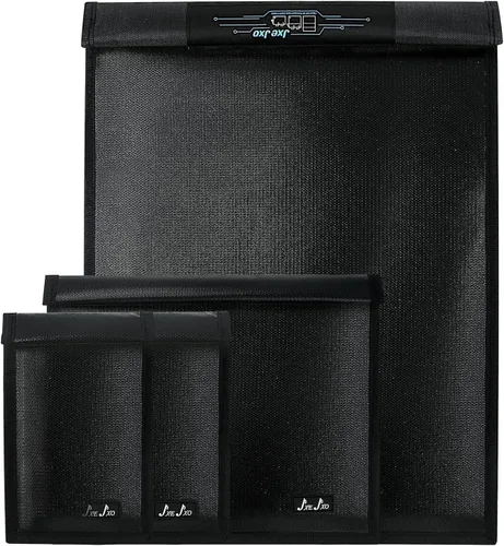 Paquete de 4 bolsas Faraday de grado militar, bolsa Faraday para computadoras portátiles, tabletas y teléfonos, bolsas Faraday a prueba de emp,