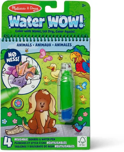 Miniatura 10 de Melissa & Doug On The Go Water Wow! Almohadilla de actividades para colorear reutilizable que se revela con agua - Selva