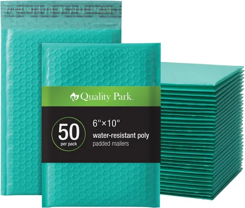 Miniatura 25 de Quality Park Sobres de burbujas, 6 x 9 pulgadas, sobres de polietileno blancos, sobres acolchados, sobres de envío, resistentes al agua