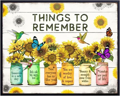 Arte de pared de empoderamiento inspirador positivo – Arte de pared y decoración de afirmaciones motivacionales – Póster de decoración de citas