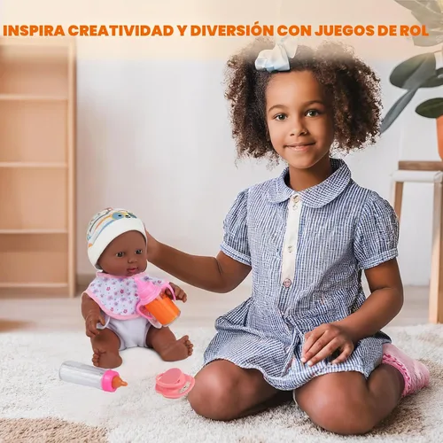 Miniatura 7 de CARANOVO Juego de accesorios para muñecas de bebé, 7 piezas, juego de alimentación y cuidado con botellas mágicas que desaparecen, chupete, pañales