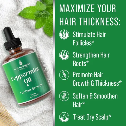 Miniatura 3 de Aceite para el crecimiento del cabello de menta 1oz