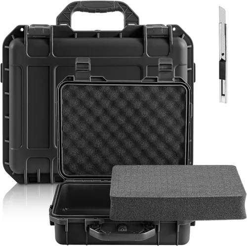 Miniatura 15 de Relaxweex 1 Pieza Estuche Rígido Impermeable de 14.3 x 11.4 x 4.5 Pulgadas con Inserto de Espuma Personalizable DIY Estuche Protector Portátil