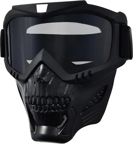 Miniatura 9 de Máscara facial de motocicleta de cara completa, gafas de bicicleta de tierra motocross, ATV, todoterreno, gafas de conducción y carreras
