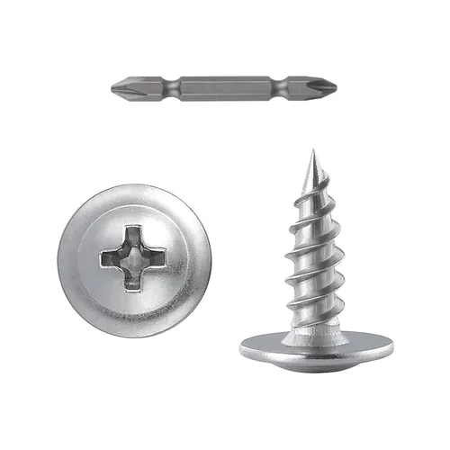 Tornillos para madera de cabeza segmentada Phillips, de acero inoxidable 410, metal autorroscante rápido, 400 unidades, de 1/2 pulgadas, #8 Plateado